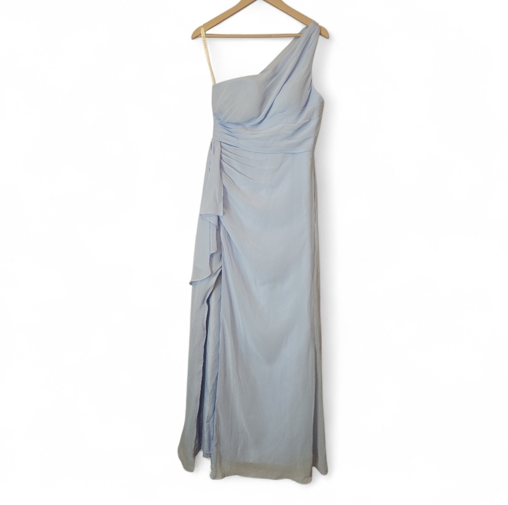 AZAZIE Maive Sheath Pleated Ruffle Chiffon Dress, color Lavender, A8